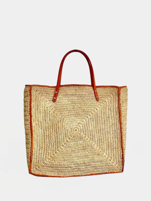 KOMBAYA RAFFIA ASA PIEL NARANJA