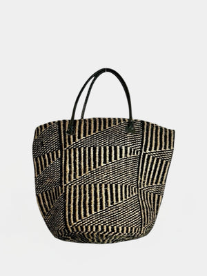 GABY RAFFIA NEGRO Y NATURAL